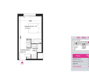 Location Appartement 1 pièce 18m² FRANQUEVILLE ST PIERRE 76520 - Photo 6