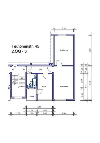 2-Raumwohnung mit Balkon in Mülheim zu vermieten. - Photo 3