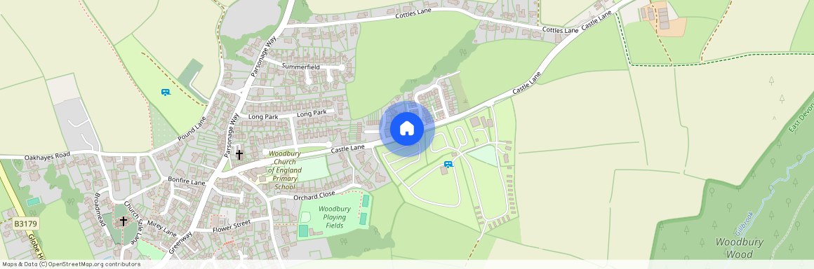 Castle Lane, Woodbury