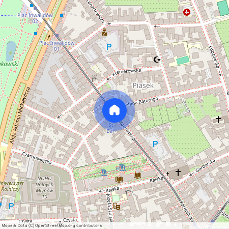 ul. Karmelicka, Piasek, Stare Miasto, Kraków, małopolskie