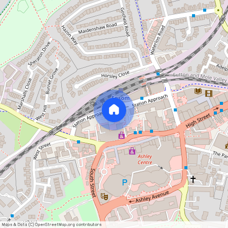 Station Approach, Central Walk Station Approach, KT19