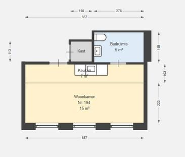 Studio Jacobusstraat 194, Rotterdam - À Louer - Photo 3