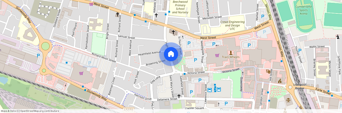CW1 3BS, Crewe