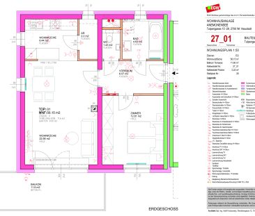 2-Zimmer-Wohnung mit Balkon, Top 1 - Photo 4