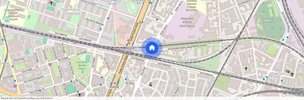 Milano, Via Padre Reginaldo Giuliani - Sarca