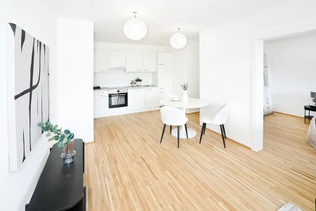 Chic am Wasser - 2-Zimmer-Wohnung mit Balkon im 11.OG| an der Alten Donau | Blick auf den Kahlenberg - Photo 2