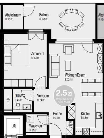 lichtdurchflutete 2.5 Zimmer Wohnung - Foto 5