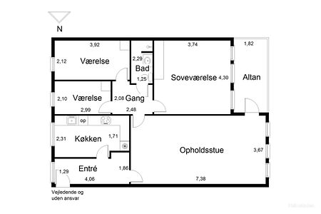 4-værelses Lejlighed på 103 m² i Esbjerg N - Foto 3