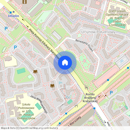 al. Aleja Komisji Edukacji Narodowej, Ursynów-Centrum, Ursynów, Warszawa, mazowieckie