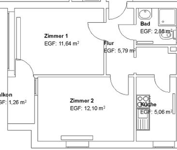 2 Zimmer für Senioren! - Foto 2