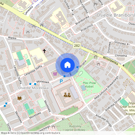 ul. Partyzantów, Osiedle Morelowe, Centrum, Zielona Góra, lubuskie