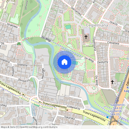 ul. Do Wilgi, Cegielniana, Łagiewniki-Borek Fałęcki, Kraków, małopolskie