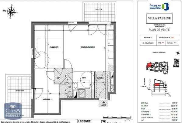 Appartement à louer 3 pièces 59.2m² - Photo 1