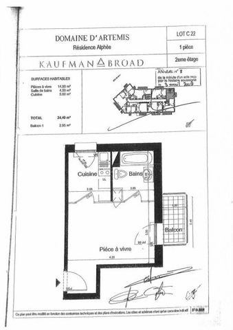 Location Appartement 1 pièce 24m² - Photo 4