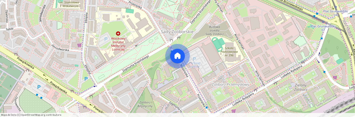 ul. Przasnyska, Sady Żoliborskie, Żoliborz, Warszawa, mazowieckie