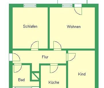 Helle 3-Raum-Wohnung mit Balkon und Blick ins Grüne in der Delle - Foto 1