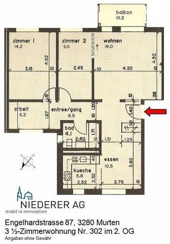 3.5-ZW à 79 m² zuoberst im 2. OG - Photo 3