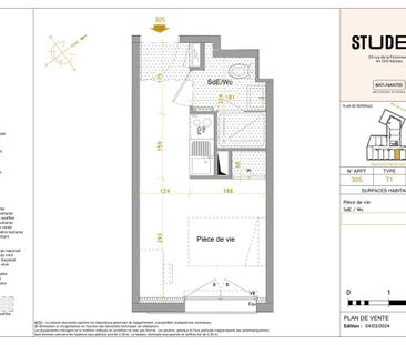 Location Appartement 1 pièce Meublé 18m² NANTES 44300 - Photo 1