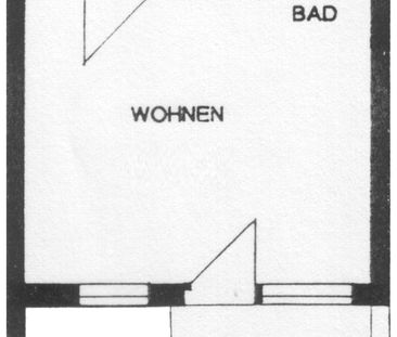 1-Raum-Wohnung, 28,2 m² mit Balkon und Fußbodenheizung im Grünen. - Photo 1