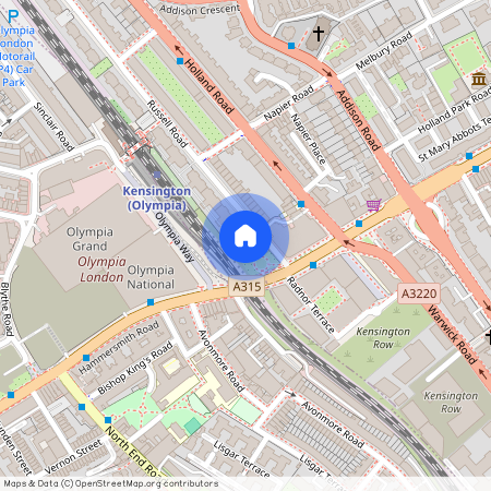 Tollard House, 388 Kensington High Street, Kensington, London