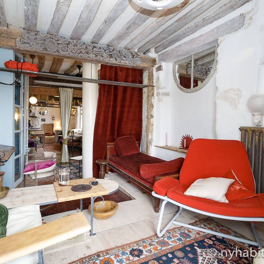 Logement à Paris, Location meublée - Studio T1 - Île Saint-Louis, Le Marais - Notre Dame - Hôtel de Ville (PA-4146) - Photo 1