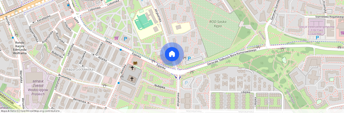 ul. Afrykańska, Saska Kępa, Praga-Południe, Warszawa, mazowieckie