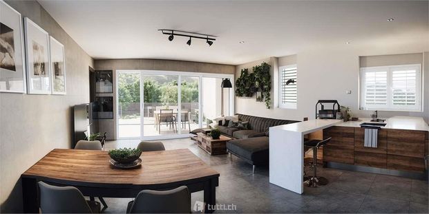 2.5 room apartment with private garden and covered parking space - Photo 1