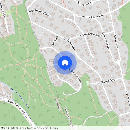 Bergshamravägen, Sävedalen