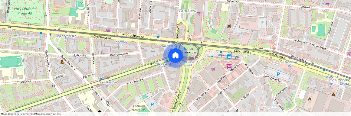 Warszawa, Praga-Południe, Grochów, rondo, Wiatraczna