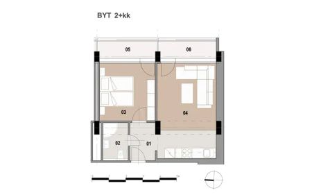 Pronájem moderního bytu 2+kk hned u Avionu - Photo 3