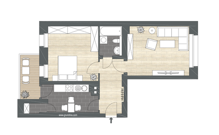Gemütliche 2 Zimmer- Wohnung mit Südbalkon und Parkplatz auf dem Kaßberg in Chemitz - Photo 3