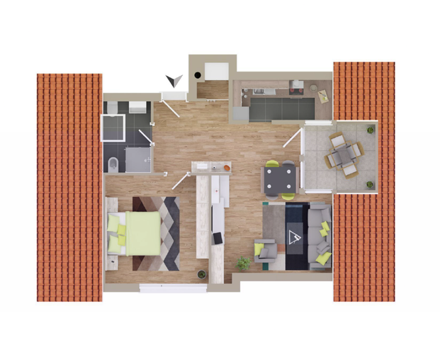 Schöne Dachgeschosswohnung in Wörth am Main zu vermieten - Foto 1