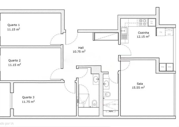 Apartamento T3 em Lisboa