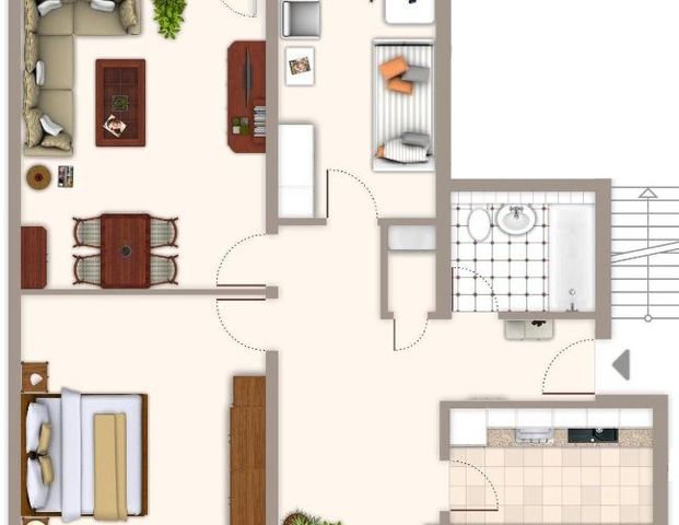 Ihr neues Zuhaue! gut geschnittene 3-Zimmer-Wohnung in Mönchengladbach Wickrath-Mitte - Photo 1