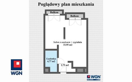 Mieszkanie na wynajem Poznań - Atrakcyjne mieszkanie typu studio na wynajem Poznań Jeżyce - Zdjęcie 4