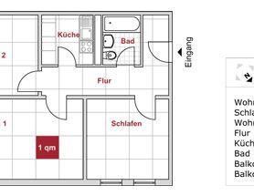 Zentrale 3-Raum-Wohnung mit Balkon mit super Anbindung! - Foto 1
