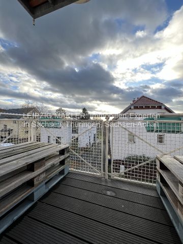 2-Raumwohnung mit schöner Aussicht in den Leipziger Auwald - Terrasse und Balkon / Einbauküche / große Dusche / Fahrstuhl / Tiefgarage / WG geeignet - Foto 3