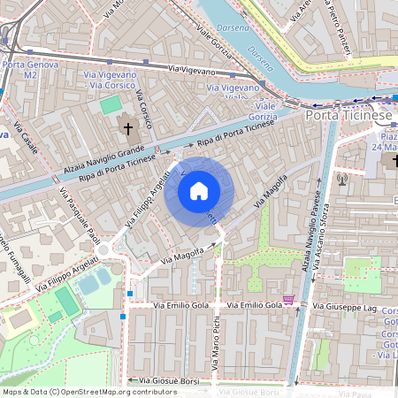 Milano, Via Mario Fusetti - Darsena