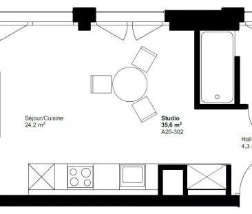 1.5 pièce neuf - A20-302 - Photo 5