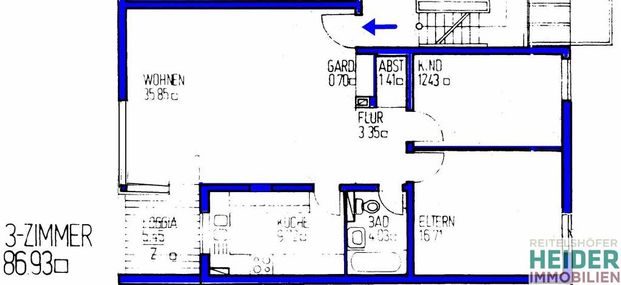 3 Zi. Wohnung mit Balkon am östlichen Stadtrand - Photo 1