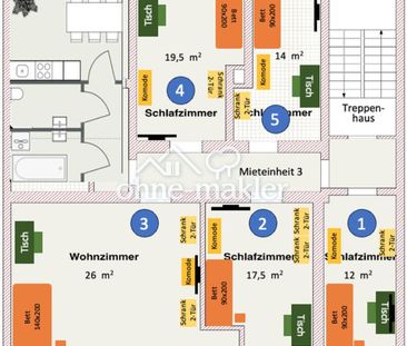 Gemütliches möbliertes WG-ZIMMER (20 qm) ab 1.03.2026! TV, WaMa, Hi... - Photo 1