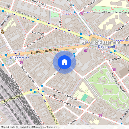 Rue de la Durance et Rue Taine 75012 Paris (12e arrondissement)