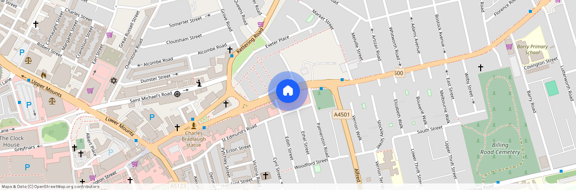 Wellingborough Road, Abington, Northampton, NN1