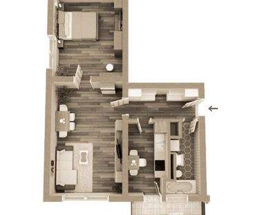 Helle 2-Raumwohnung - Balkon - Tageslichtbad mit Wanne - ideal für ... - Photo 2