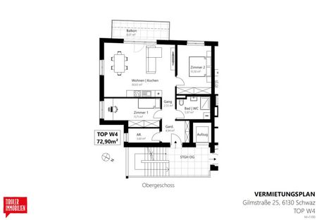 Neubauprojekt mit 5 Wohneinheiten in Schwaz zur Miete - Foto 4