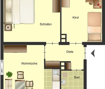 2-Zimmer-Wohnung in Würselen Scherberg - Photo 4