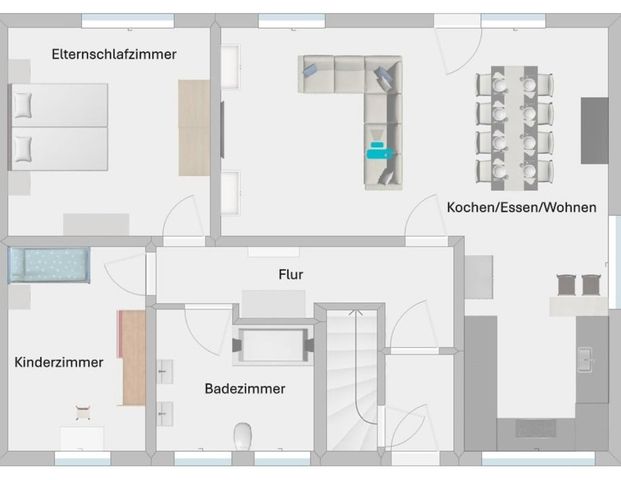 Großzügige 3-Zimmer-Wohnung mit großer Dachterrasse und Ausblick - Foto 1