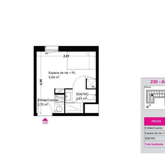 Location Appartement 1 pièce 14m² FRANQUEVILLE ST PIERRE 76520 - Photo 2