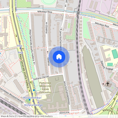 ul. Jana Kochanowskiego, Wrzeszcz Dolny, Gdańsk, pomorskie