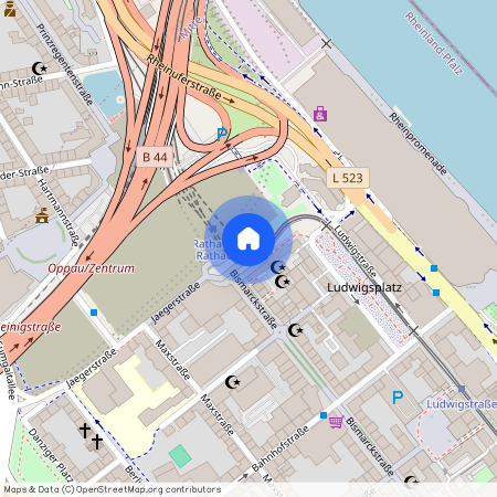 Rathausplatz 11, 67059 Ludwigshafen OT Mitte